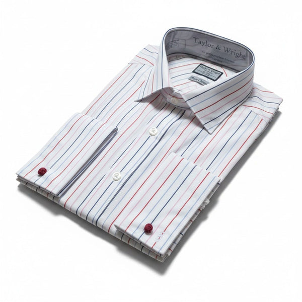 Taylor& Wright Tuscany Red Stripe Mens Shirt