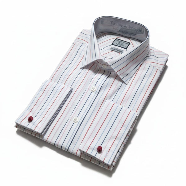 Taylor& Wright Tuscany Red Stripe Mens Shirt