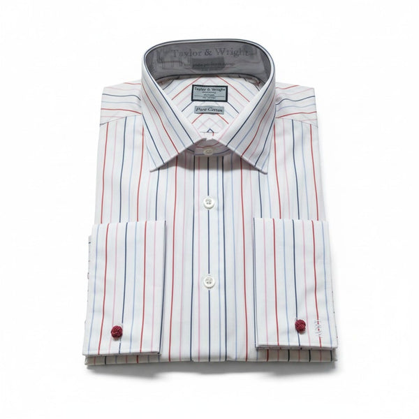 Taylor& Wright Tuscany Red Stripe Mens Shirt