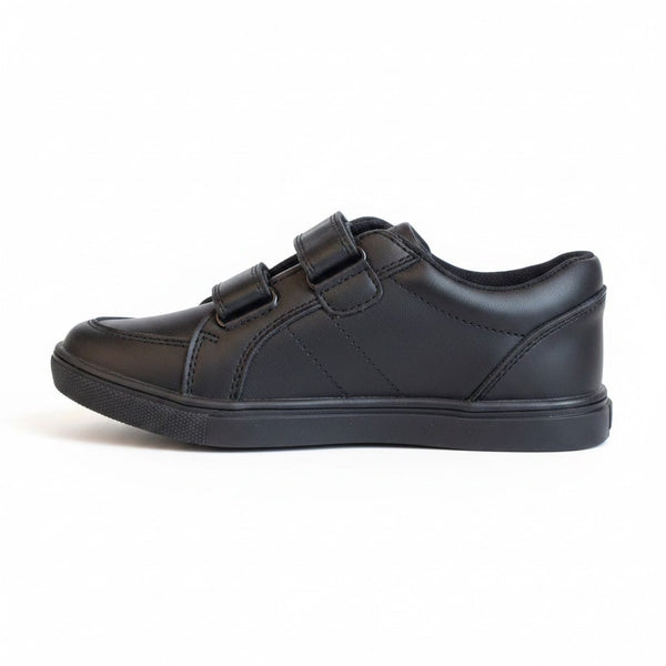 Lily& Dan Black Skater Boys School Shoes