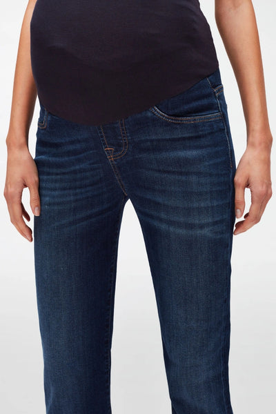 7 for All Mankind New York Dark Wash Denim Maternity Bootcut Womens Jeans
