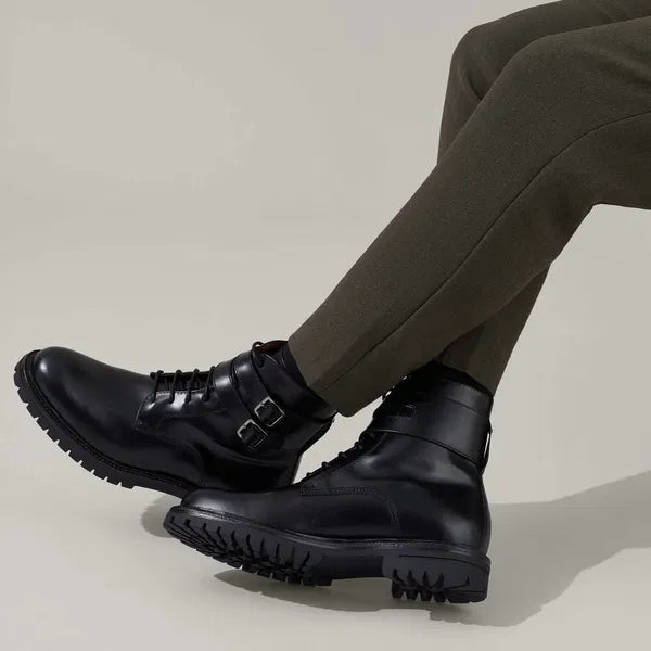 Kurt Geiger London Black Cade Biker Mens Boot