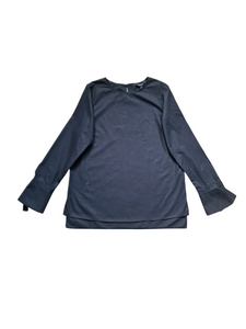 New Look Black Deep Cuff Poplin Womens Blouse