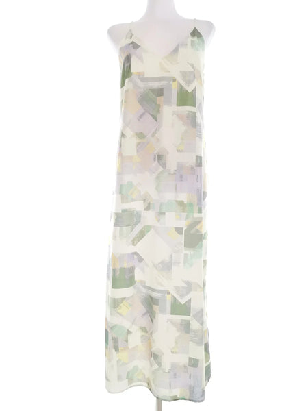 Next Yellow & Green Pattern Long Maxi Womens Dress
