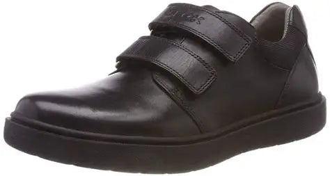 Geox Respira  Black Boys School Shoes
