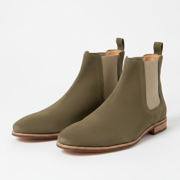 Topman Taupe Chelsea Mens Boots