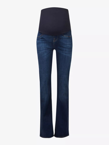 7 for All Mankind New York Dark Wash Denim Maternity Bootcut Womens Jeans