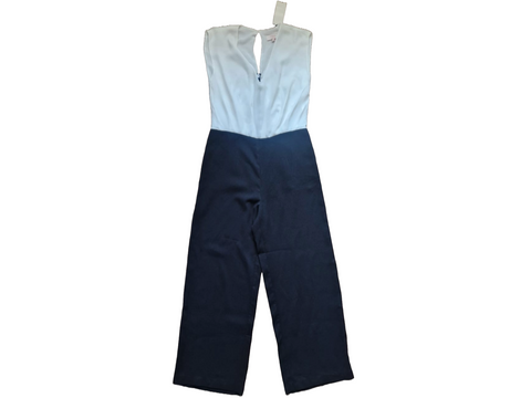 Next Petite White & Black Womens Jumpsuit