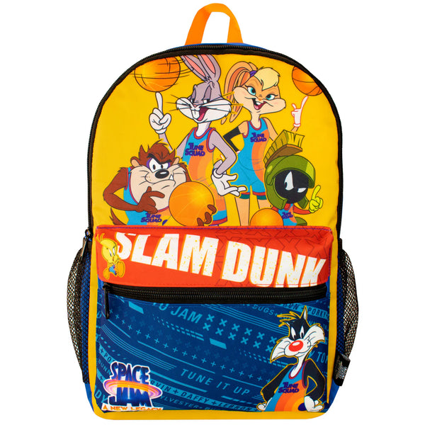 Space Jam Yellow Multicoloured Backpack