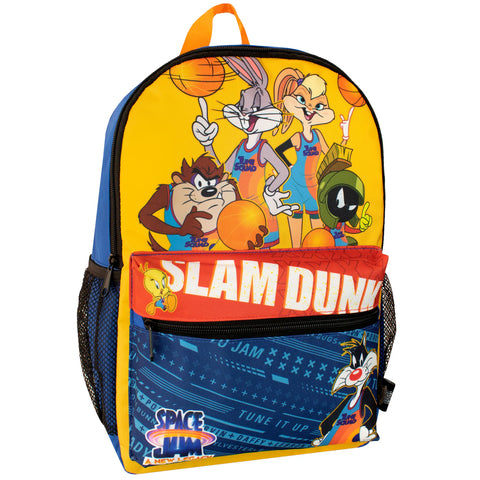 Space Jam Yellow Multicoloured Backpack