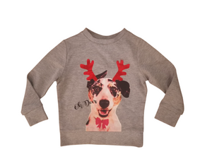 Thomas Crown Grey Baby Girls Jumper