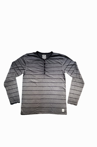 HRD Apparel The Brand Forum Grey with Black Stripes Mens T-Shirt