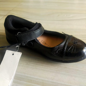 F&F Black Purr Mary Jane Girls School Shoes