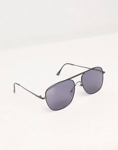 Asos Design 70s Black Aviator Mens Sunglasses