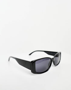 SVNX Chunky Black Frame Rectangle Mens Sunglasses
