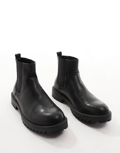 New Look Black Chunky Chelsea Mens Boot