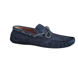 Joules Navy Blue Suede Driver Mens Shoes