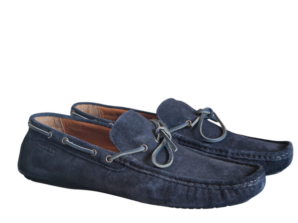 Joules Navy Blue Suede Driver Mens Shoes