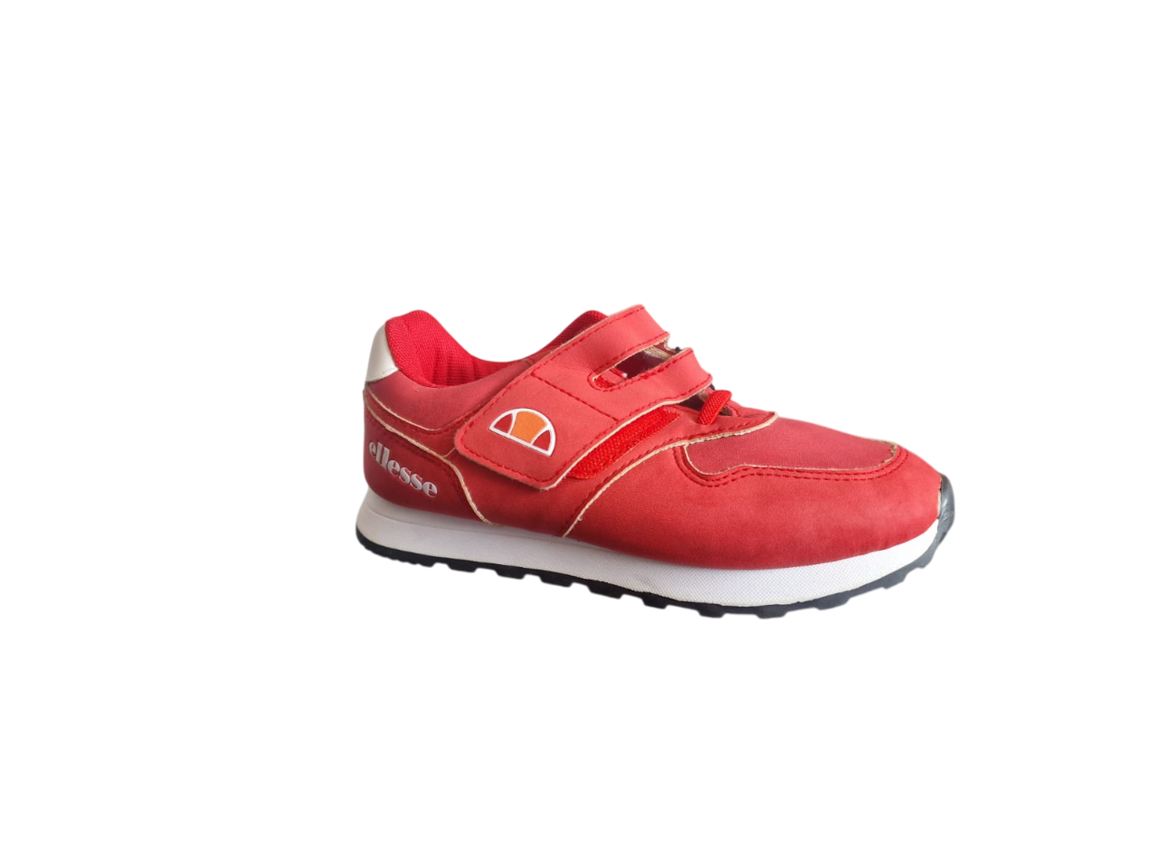 Ellesse Red Double Strap Younger Boys Sneakers