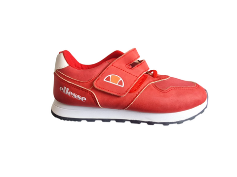 Ellesse Red Double Strap Younger Boys Sneakers