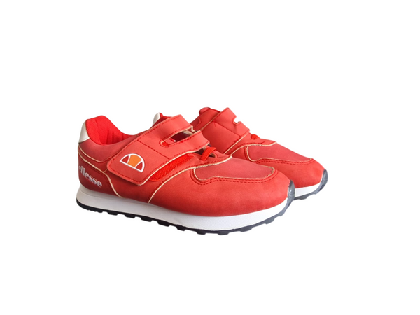 Ellesse Red Double Strap Younger Boys Sneakers