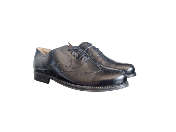 Black Leather Brogues Design Boys/Mens Shoes