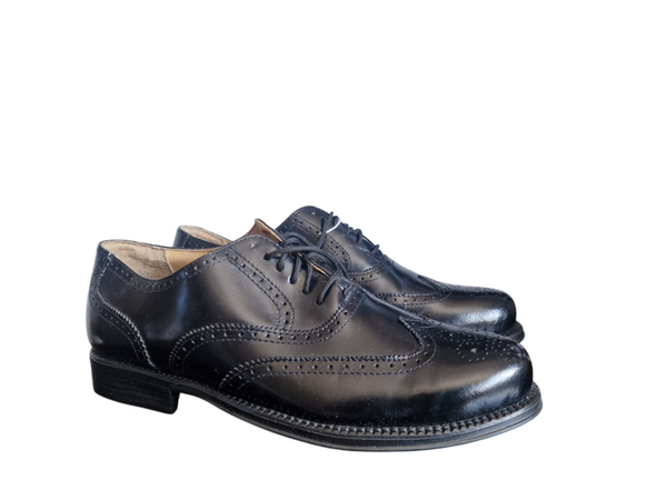 Black Leather Brogues Design Boys/Mens Shoes