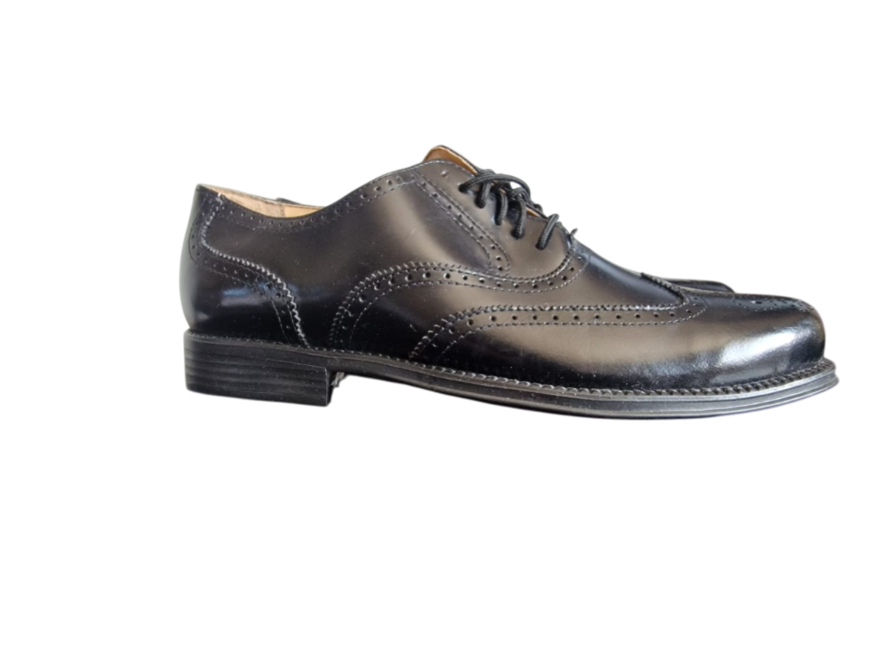 Black Leather Brogues Design Boys/Mens Shoes