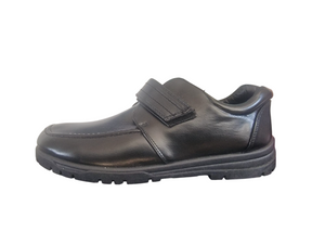 Urban Boys Black Faux Leather Boys Schools  Shoes