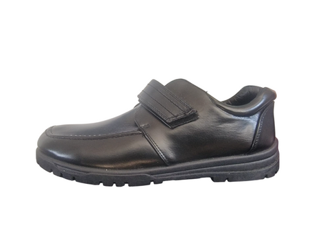 Urban Boys Black Faux Leather Boys Schools  Shoes