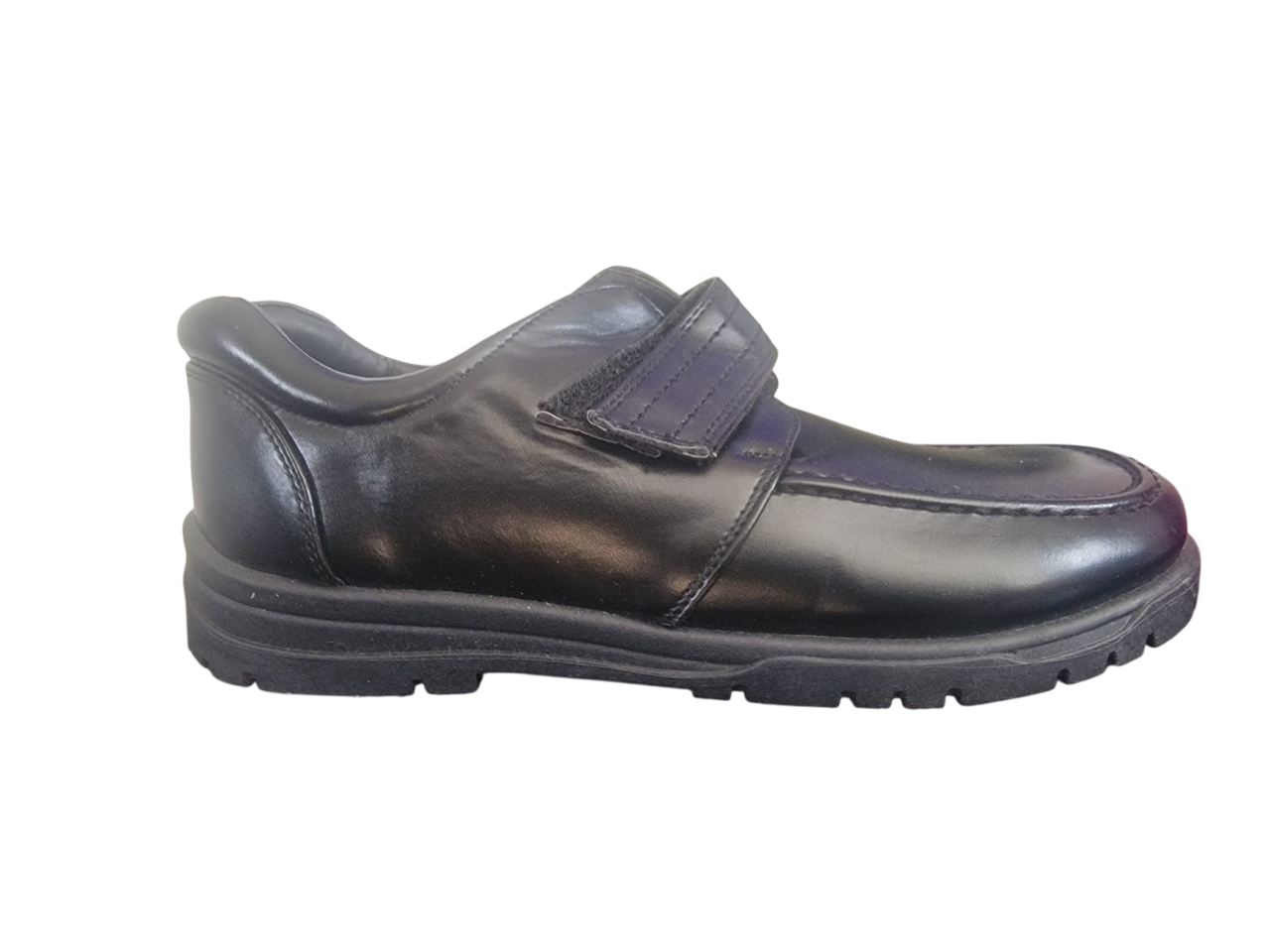 Urban Boys Black Faux Leather Boys Schools  Shoes