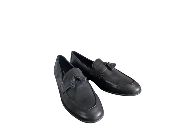 Topman Black Tassel Mens Loafers