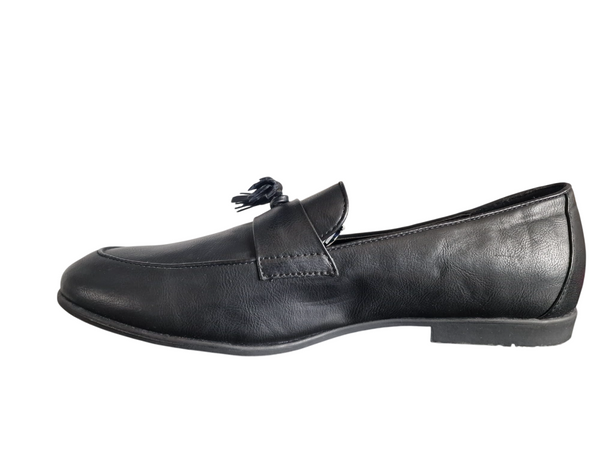 Topman Black Tassel Mens Loafers