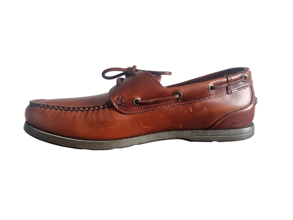 Clarks Brown Deb Leather Boatshoe Mens Mocassins