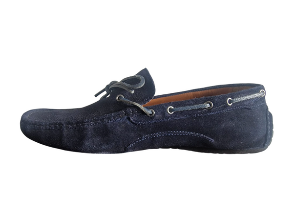 Joules Navy Blue Suede Driver Mens Shoes