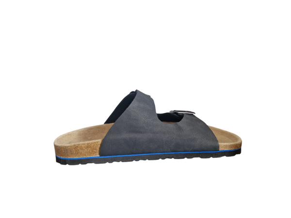 Livergy Genuine Leather Navy Blue Mens Sandals