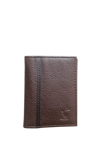 Joules Brown Real Leather Card Holder Mens Wallet