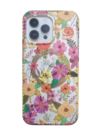 Mia Charro Floral Design Iphone 14 Promax Protective Hardshell Phone Case