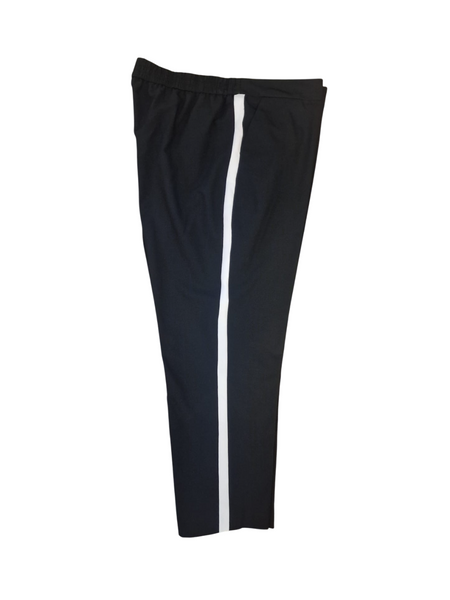 George Black Side White Stripe Womens Trousers