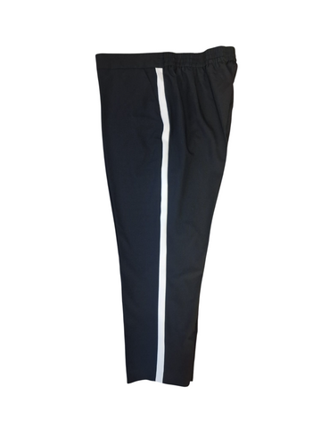 George Black Side White Stripe Womens Trousers