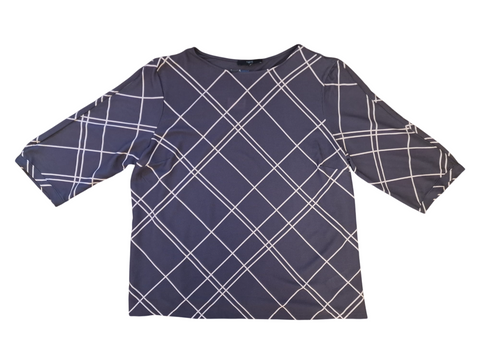 Next Purple Cross Stripe Womens Blouse