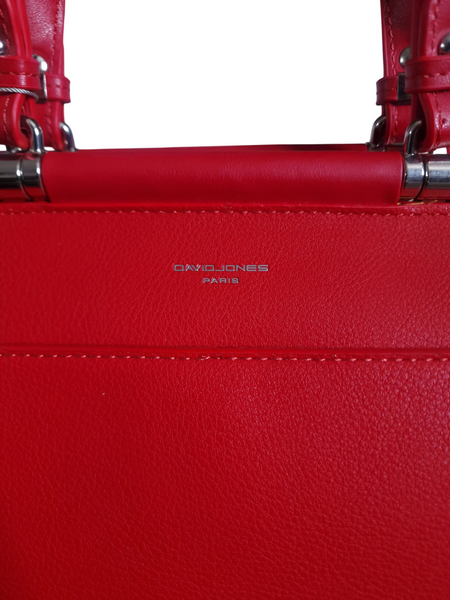 David Jones Paris Red Womens Tote Bag