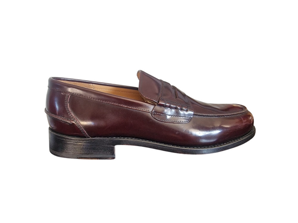 Barker George Webb Burgundy Real Leather Mens Penny Loafers