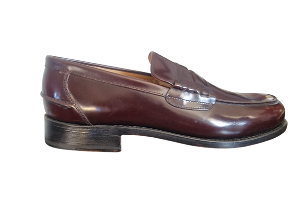 Barker George Webb Burgundy Real Leather Mens Penny Loafers