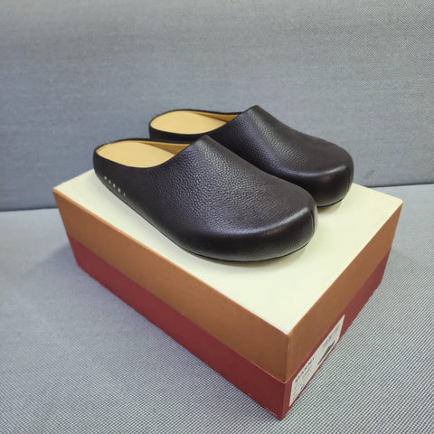 Marni Brown Mens Clog Sandals