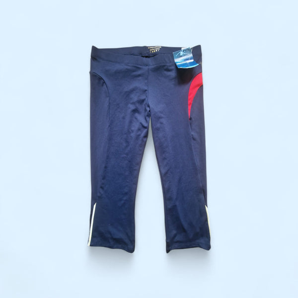 M& S Blue Mix Womens Sport Performance Capri Pants