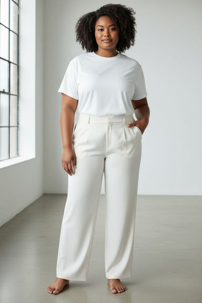 Zara  Cream Womens Trousers
