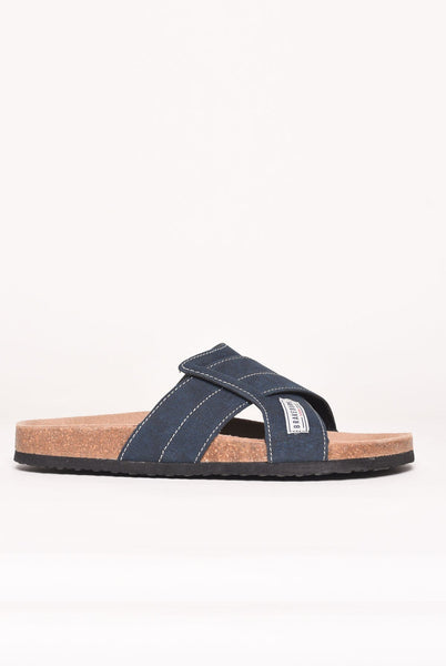 Brakeburn Navy Suede Mens Sandals