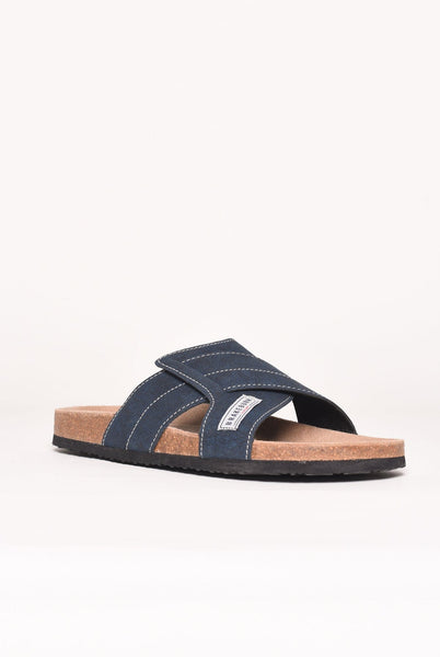 Brakeburn Navy Suede Mens Sandals