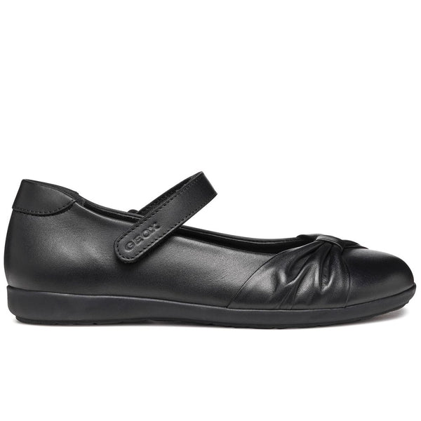 Geox Black Older Girls School Shoes